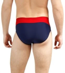 Speedo Launch Splice Endurance + Brief Swimsuit -Speedo Store 5672111210664 navyredwhite 3a