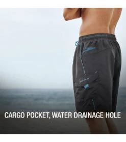 Speedo Men's 20" Marina Swim Trunks -Speedo Store 5844663074984 greyblue 3a