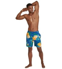 Speedo Men's 18" Printed Swim Trunks 7 Speedo Men's 18" Printed Swim Trunks -Speedo Store 7008198885544 palaceblue 4a