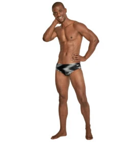 Speedo Men's Sharp Turn Brief Swimsuit -Speedo Store 7303593132200 anthracite 4a