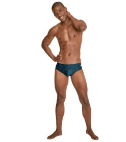 Speedo Men's Race Maze Brief Swimsuit -Speedo Store 7303604633768 speedoblue 4a