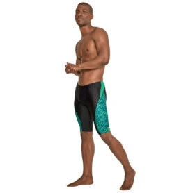Speedo Men's Race Maze Jammer Swimsuit 7 Speedo Men's Race Maze Jammer Swimsuit -Speedo Store 7303606304936 bluegreen 4a