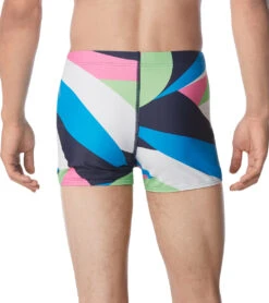 Speedo Men's Printed Square Leg Swimsuit -Speedo Store 7303612956840 acidlime 3a