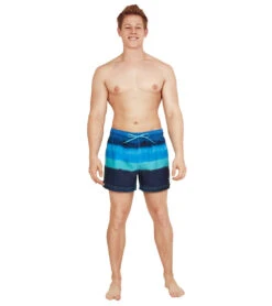 Speedo Men's 14" Ocean Storm Redondo Edge Swim Trunks -Speedo Store 7379103678632 palaceblue 4a