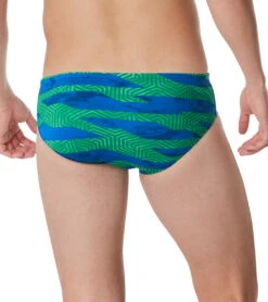 Speedo Men's Contort Stripes Brief Swimsuit 5 Speedo Men's Contort Stripes Brief Swimsuit -Speedo Store 7510240100520 bluegreen 3a