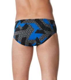 Speedo Men's Ruse Blocks Brief Swimsuit -Speedo Store 7510251503784 speedoblue 3a