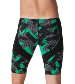 Speedo Men's Ruse Blocks Jammer Swimsuit 5 Speedo Men's Ruse Blocks Jammer Swimsuit -Speedo Store 7510256517288 speedogreen 3a
