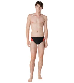 Speedo Men's Eco Splice Brief Swimsuit -Speedo Store 7714331164840 teamred 4a