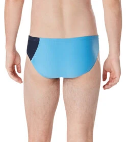 Speedo Vibe Men's Assymetrical Colorblock One Brief Swimsuit 5 Speedo Vibe Men's Assymetrical Colorblock One Brief Swimsuit -Speedo Store 7762588369064 azureblue 3a