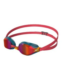 Speedo Fastskin Speedsocket 2 Mirror Goggle -Speedo Store Speedo Fastskin Speedsocket Goggle Red Green